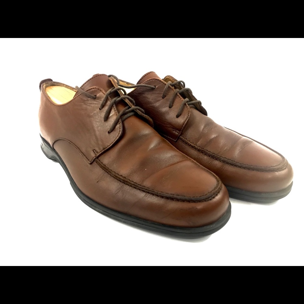 Coach Mens Brown Carleton Leather Shoes Size 10D